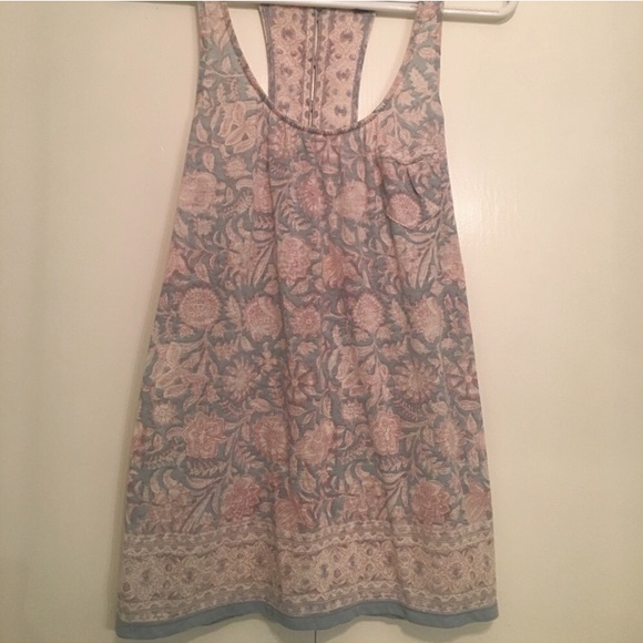American Eagle Outfitters Tops - 🦎AEO Dull Floral Button Razor Back Tank Top